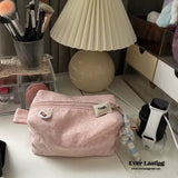 Floral Pink Makeup Bag