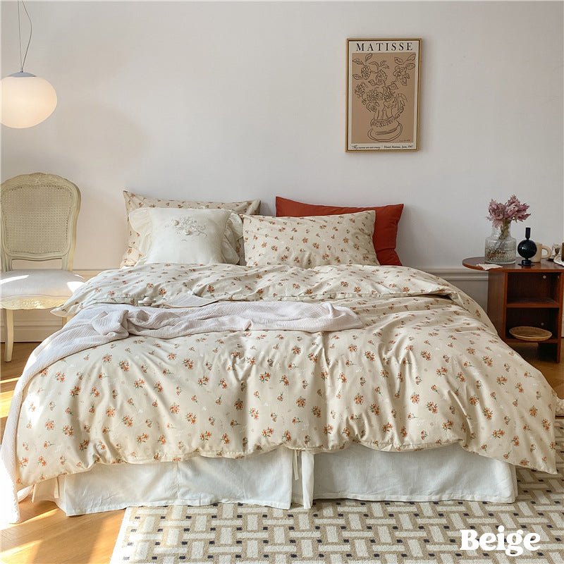  - Ever Lasting - Floral Small Room Bedding Set / Blue - Bedding Set - Ever Lasting