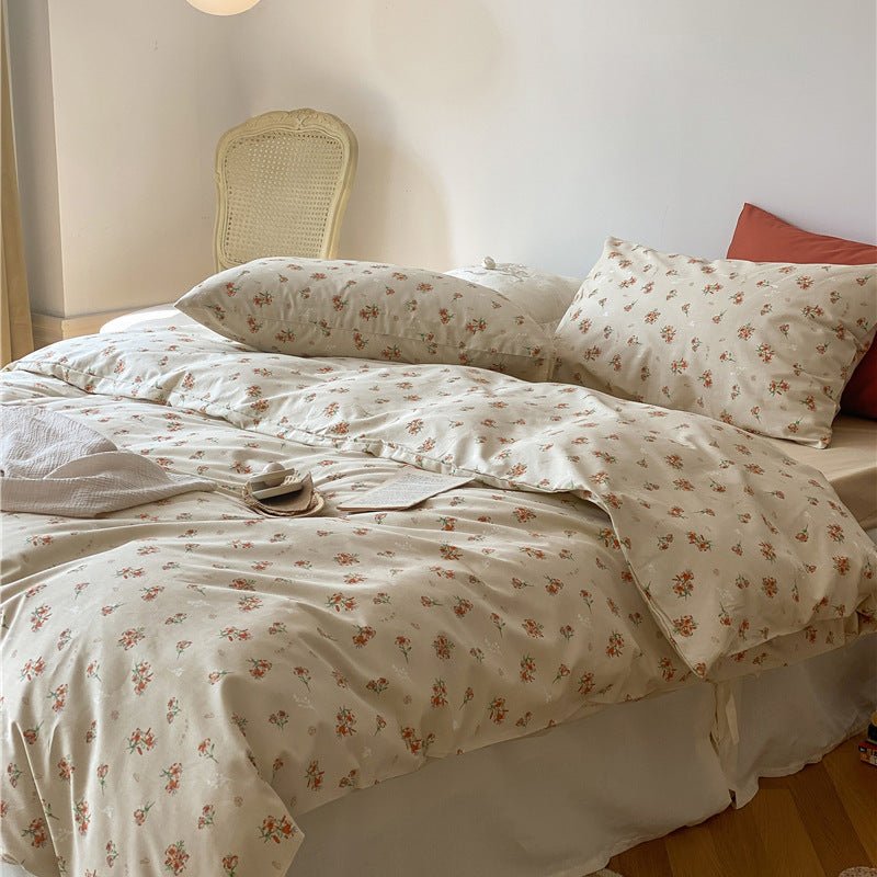  - Ever Lasting - Floral Small Room Bedding Set / Blue - Bedding Set - Ever Lasting
