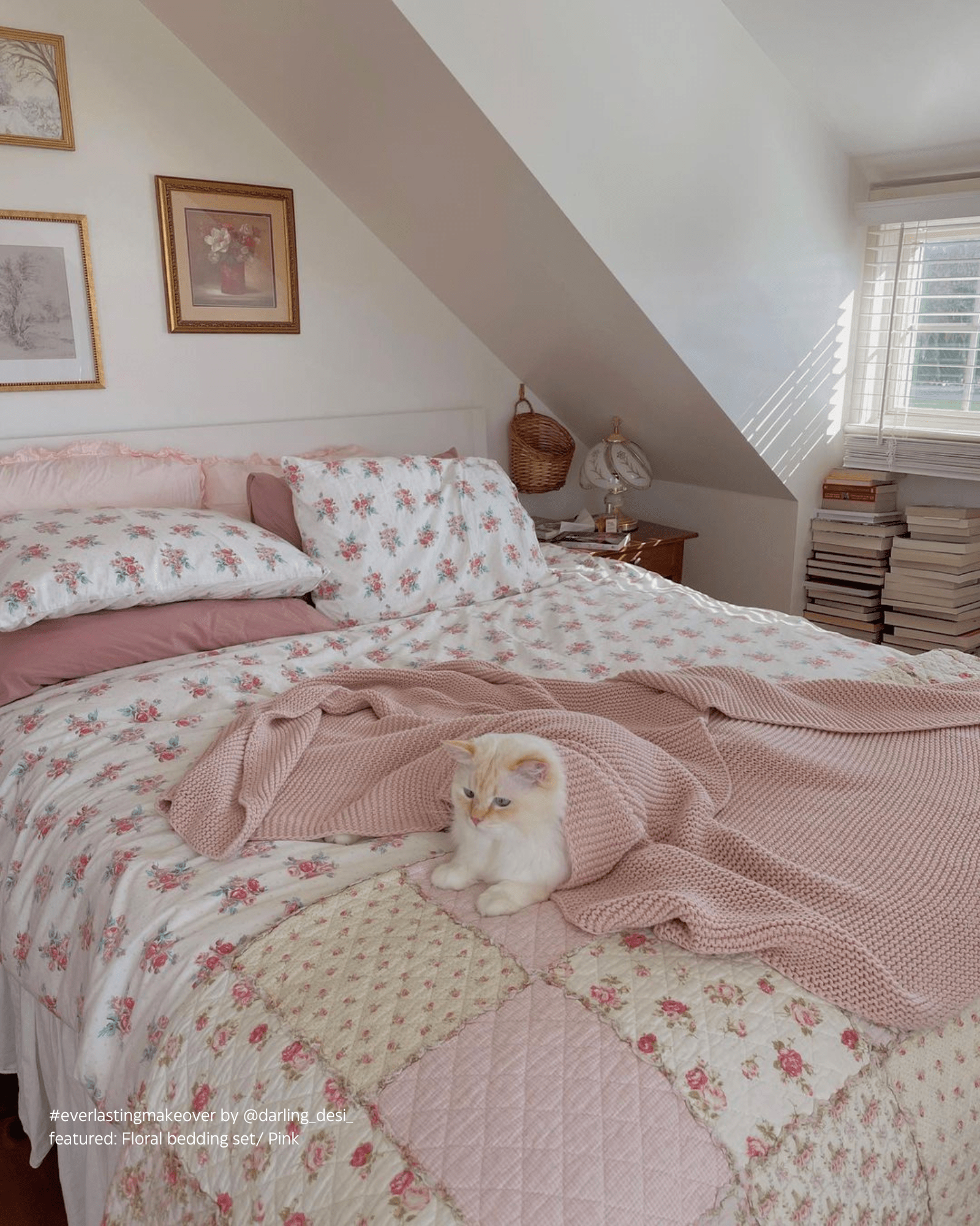  - Ever Lasting - Floral Small Room Bedding Set / Blue - Bedding Set - Ever Lasting