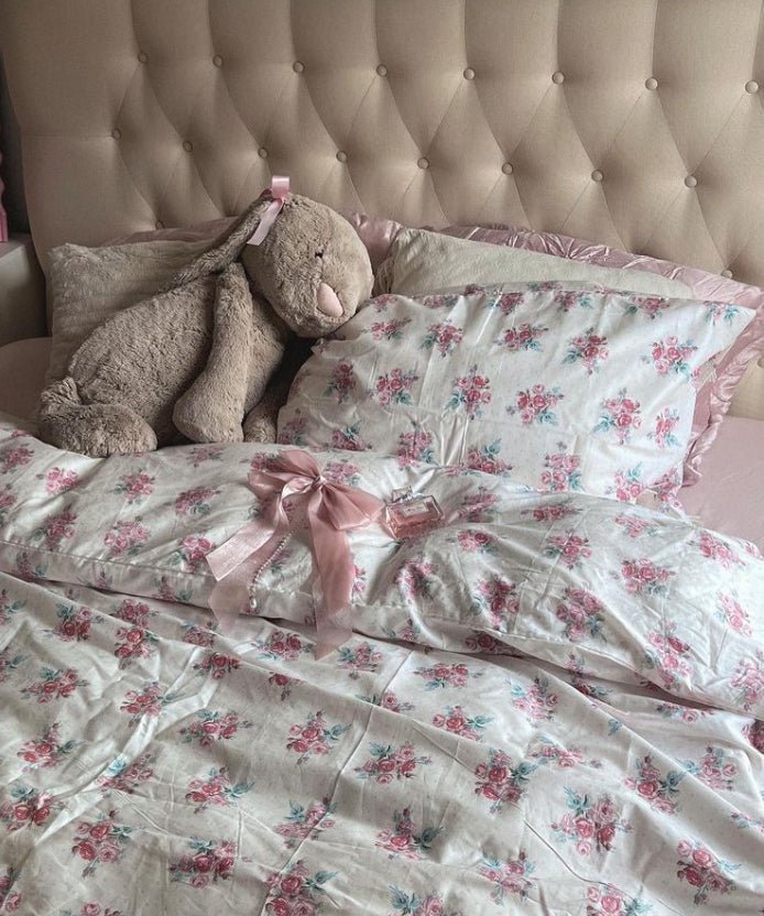  - Ever Lasting - Floral Small Room Bedding Set / Blue - Bedding Set - Ever Lasting