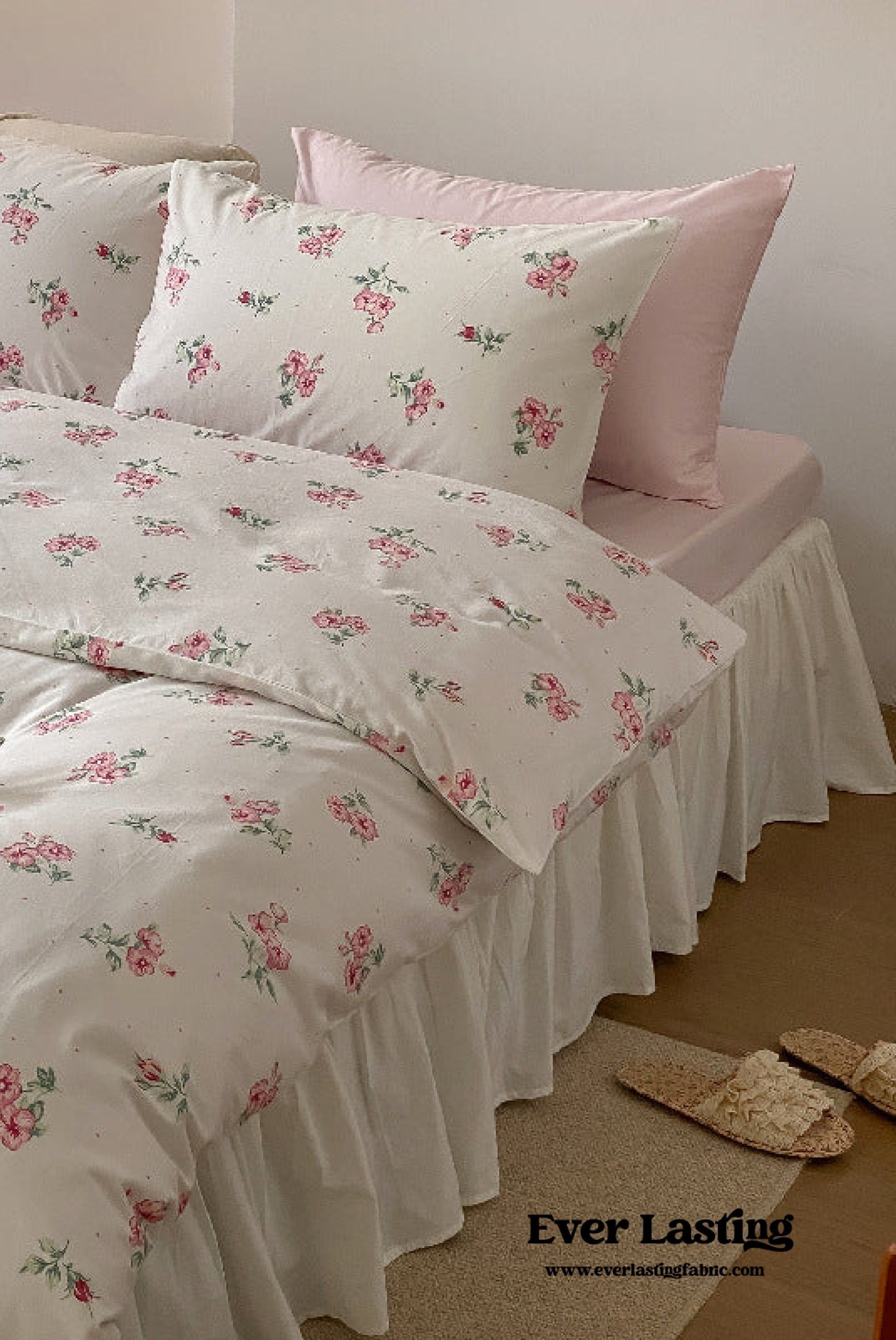  - Ever Lasting - Floral Small Room Bedding Set / Blue - Bedding Set - Ever Lasting