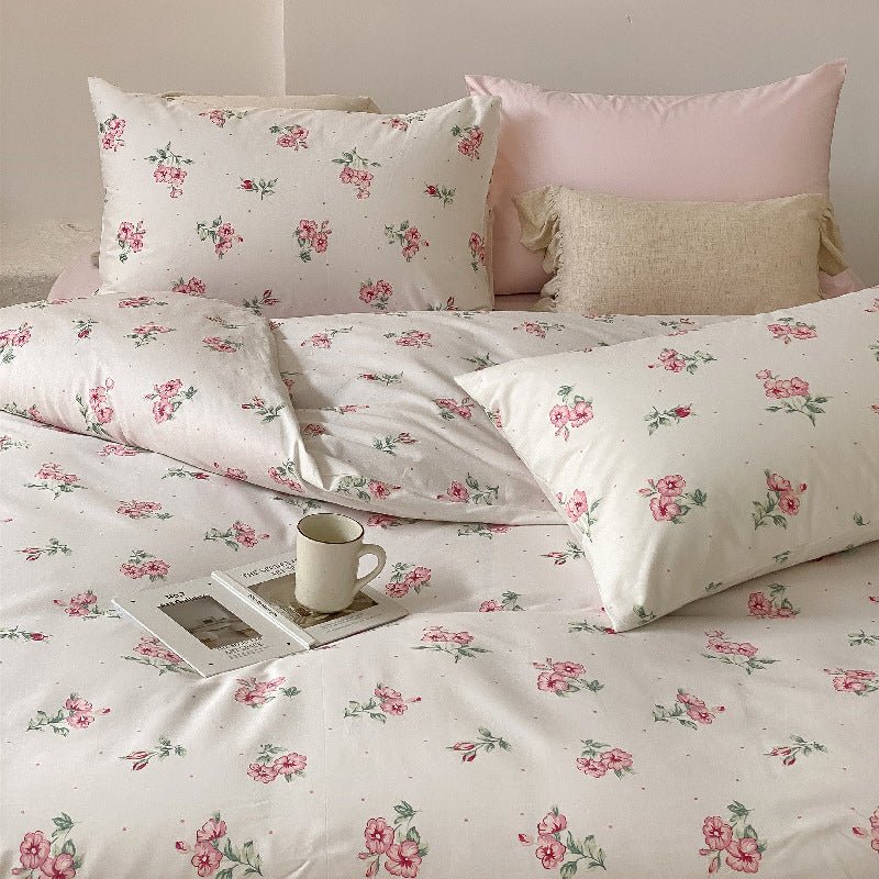  - Ever Lasting - Floral Small Room Bedding Set / Blue - Bedding Set - Ever Lasting
