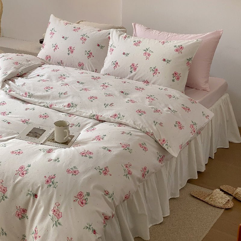  - Ever Lasting - Floral Small Room Bedding Set / Blue - Bedding Set - Ever Lasting