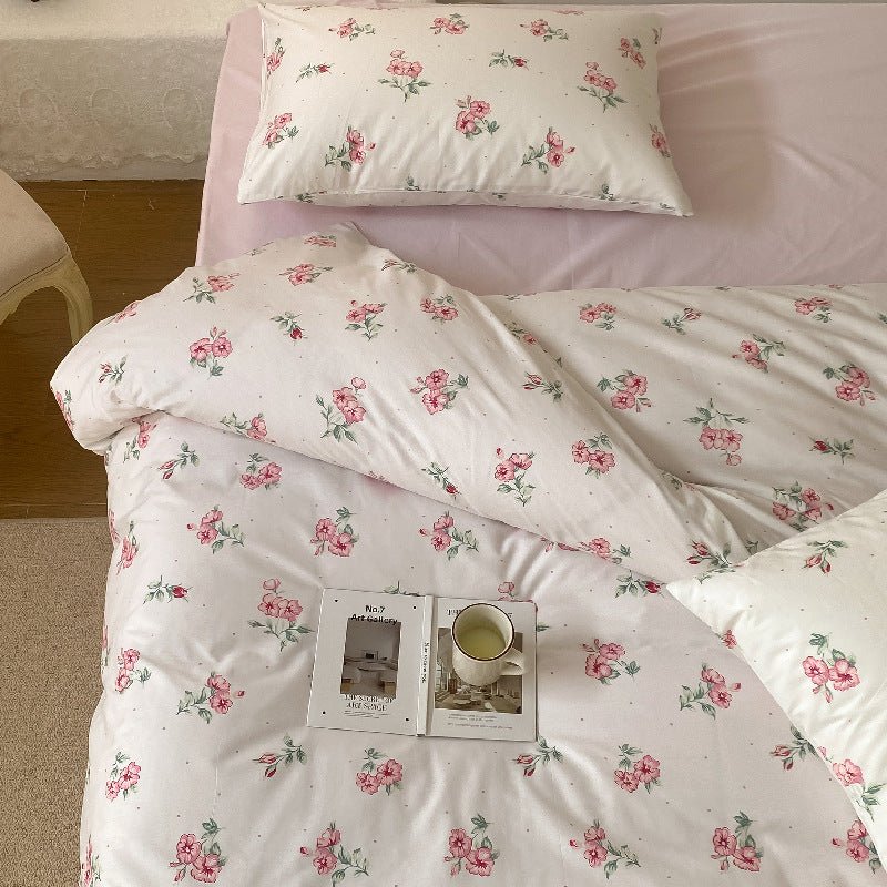  - Ever Lasting - Floral Small Room Bedding Set / Blue - Bedding Set - Ever Lasting