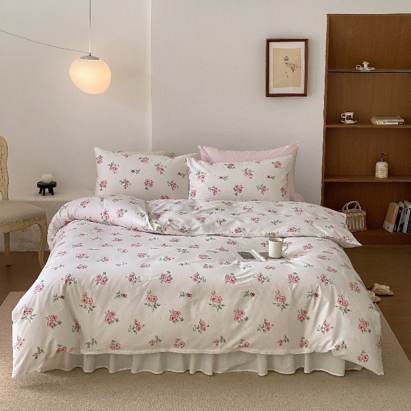  - Ever Lasting - Floral Small Room Bedding Set / Blue - Bedding Set - Ever Lasting