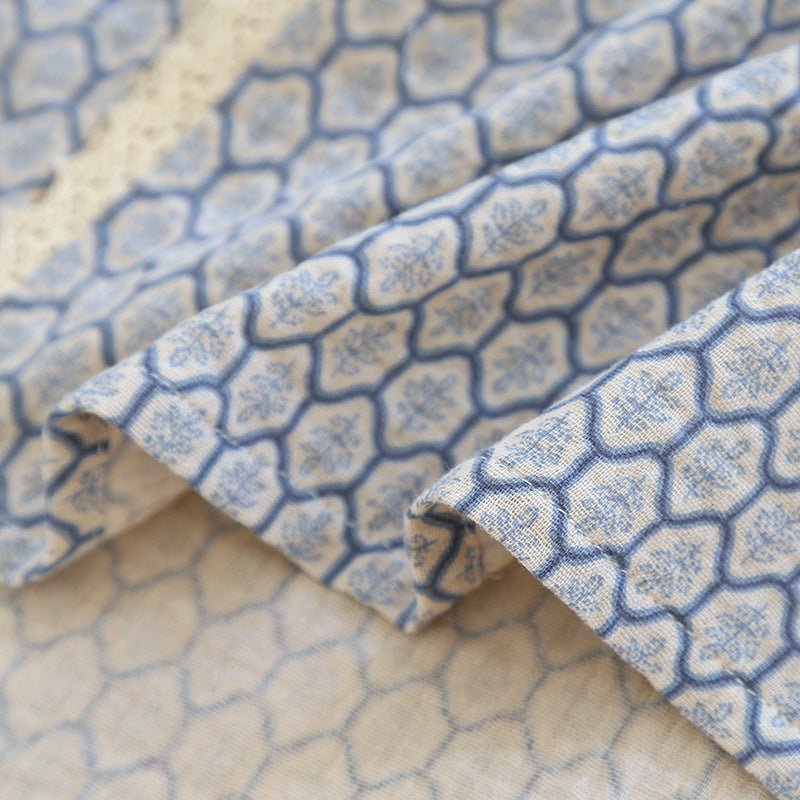  - Ever Lasting - Floral V Tank and Long Pants with Cardigan Cotton Pajama Set / White - Pajamas - Ever Lasting