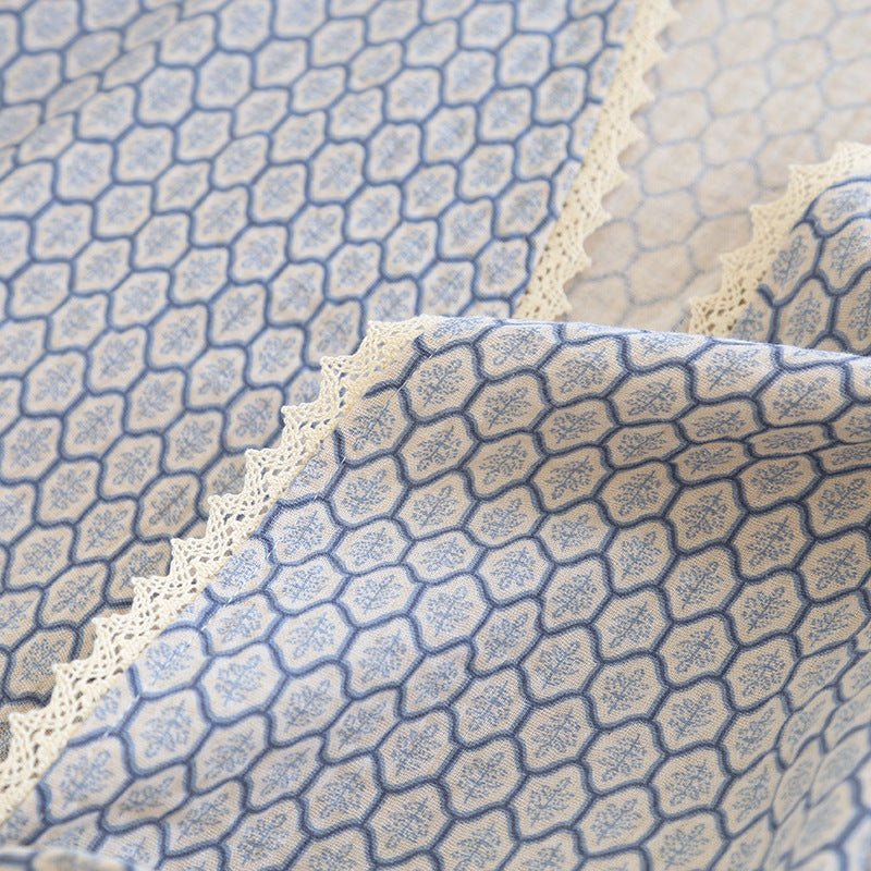  - Ever Lasting - Floral V Tank and Long Pants with Cardigan Cotton Pajama Set / White - Pajamas - Ever Lasting