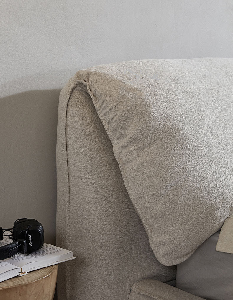  - Ever Lasting - Fluffy Linen Elephant Ear Bed Frame - Bed Frame - Ever Lasting