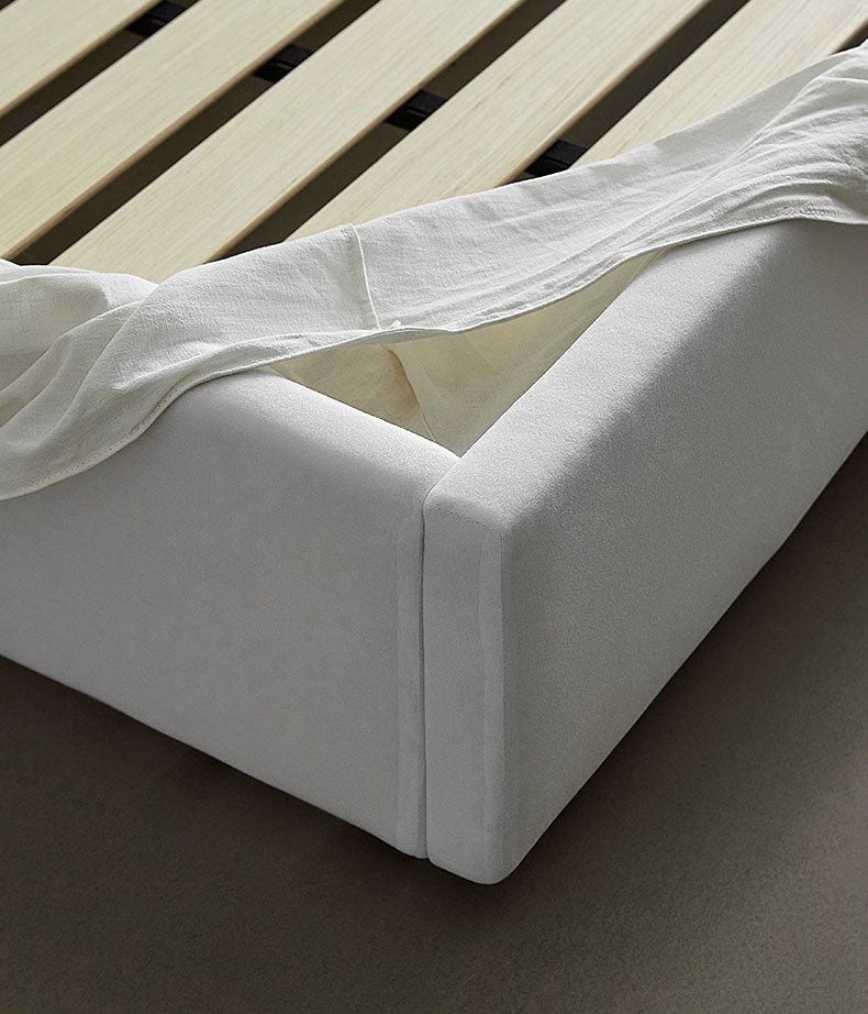  - Ever Lasting - Fluffy Linen Elephant Ear Bed Frame / Beige - Bed Frame - Ever Lasting