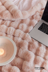 Fluffy Plush Throw Blanket / Pink Blankets