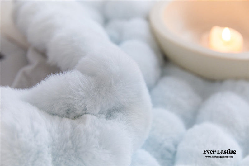 Fluffy Plush Throw Blanket / White Blankets