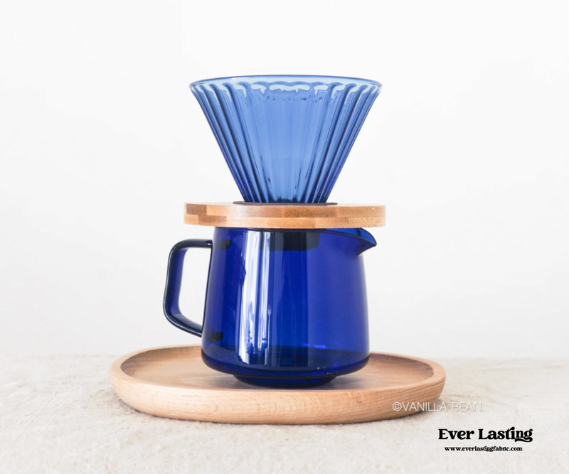 Fluted Glass Pour Over Set Homeware