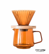 Fluted Glass Pour Over Set Homeware