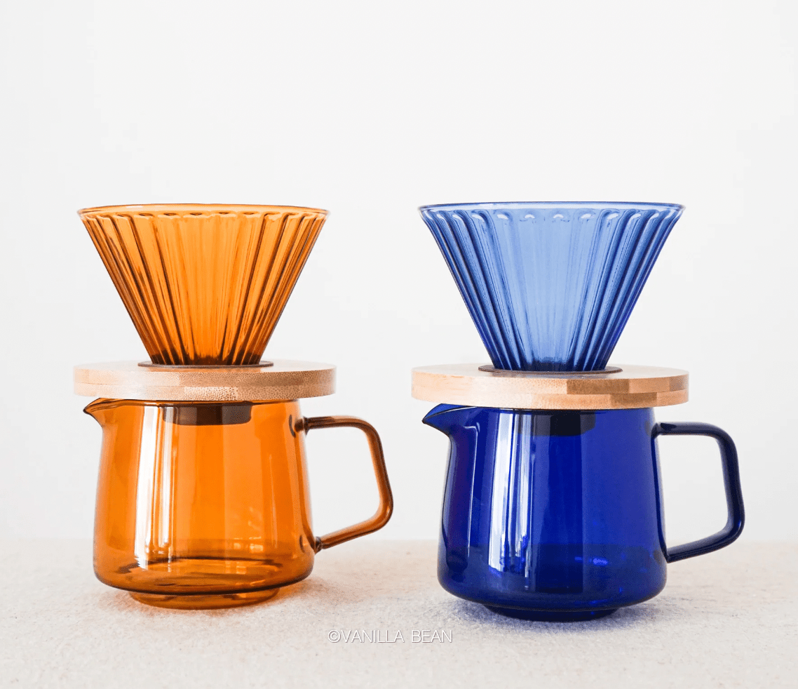  - Ever Lasting - Fluted Glass Pour Over Set - Homeware - Ever Lasting