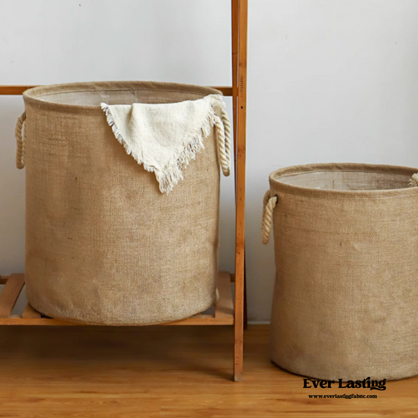 Foldable Waterproof Linen Laundry Basket Organizer