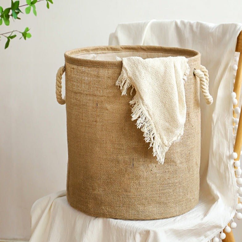 Foldable Waterproof Linen Laundry Basket | Ever Lasting