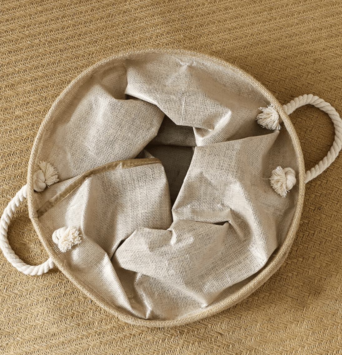  - Ever Lasting - Foldable Waterproof Linen Laundry Basket - Organizer - Ever Lasting