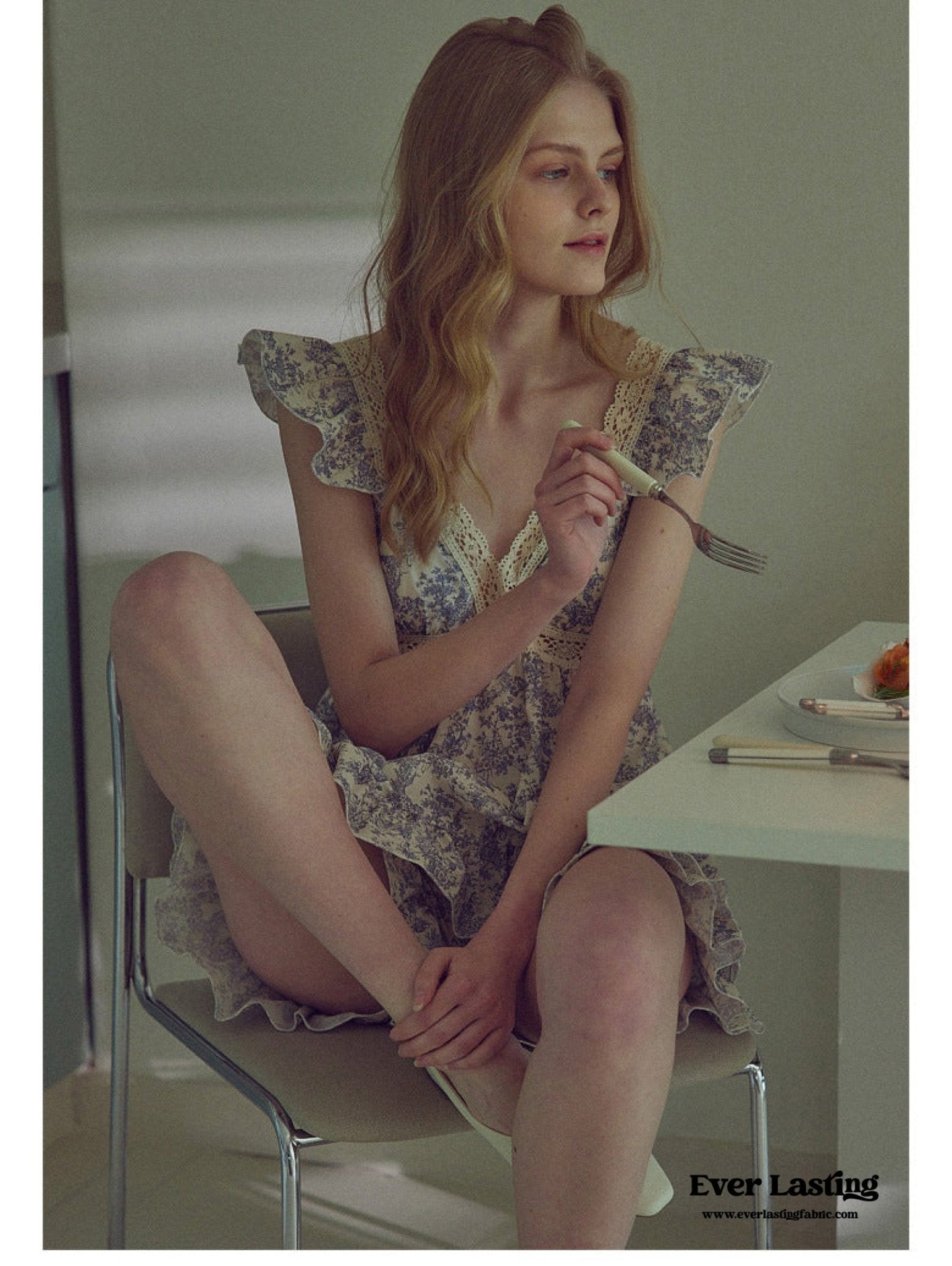 French Lace Ruffle Pajama Nightgown Dress - Ever Lasting