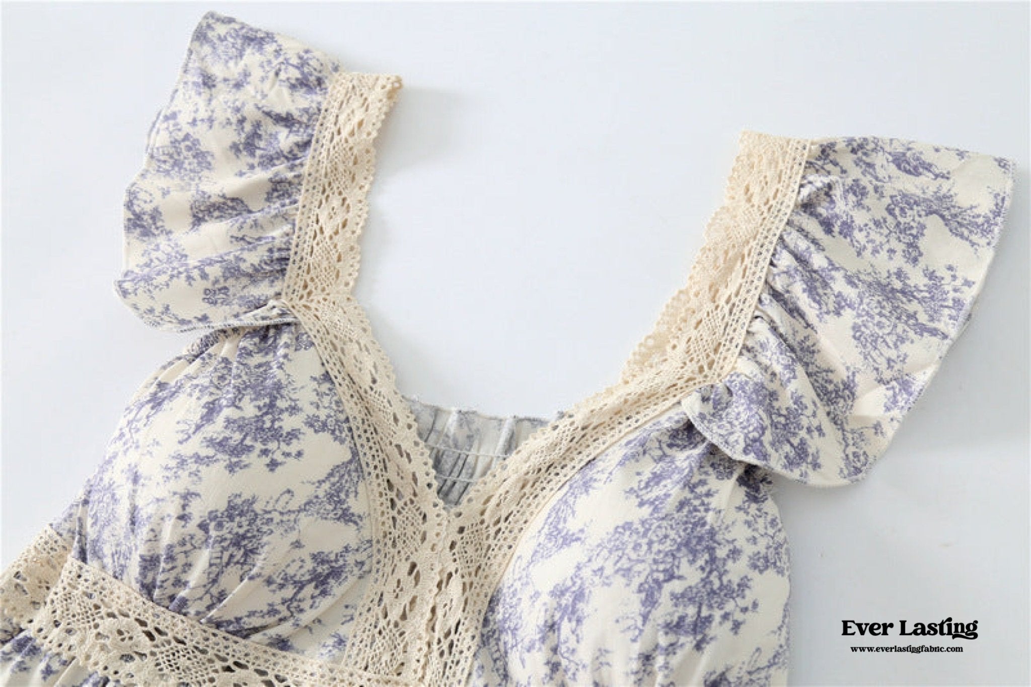 French Lace Ruffle Pajama Nightgown Dress - Ever Lasting