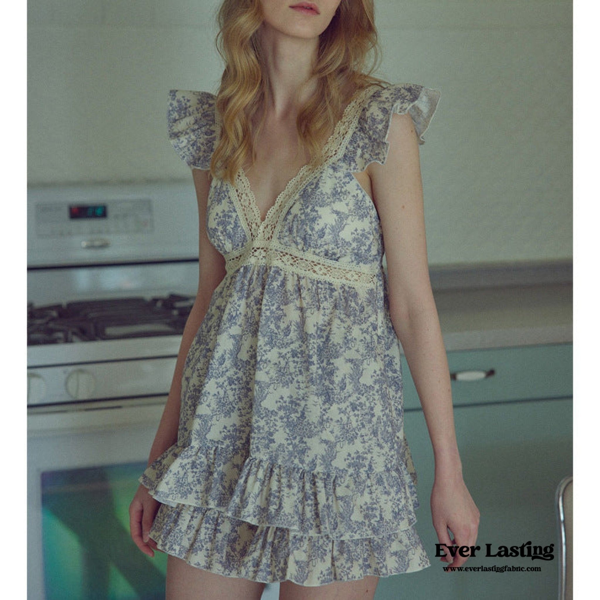 French Lace Ruffle Pajama Nightgown Dress - Ever Lasting