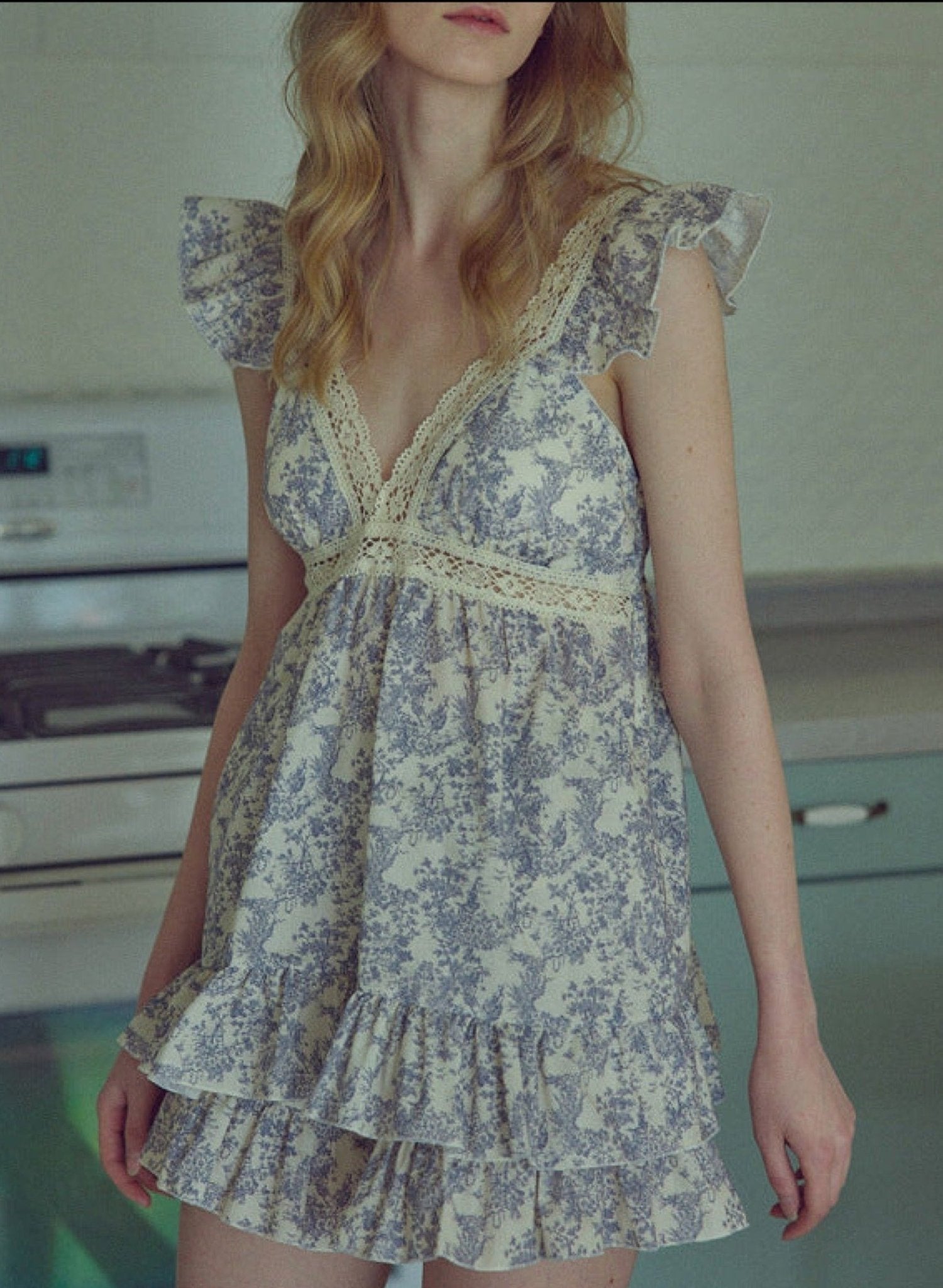 French Lace Ruffle Pajama Set - Ever Lasting