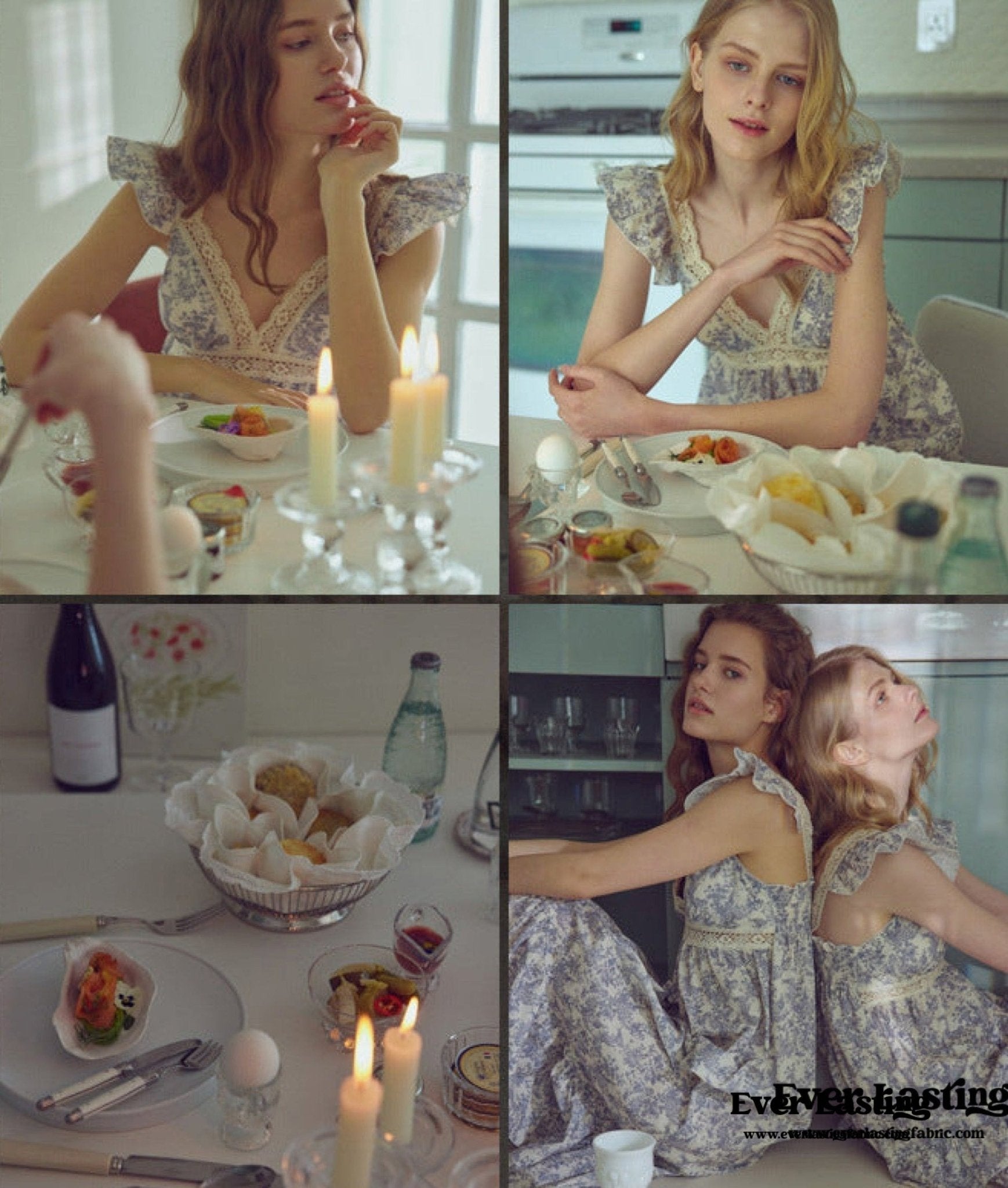 French Lace Ruffle Pajama Set - Ever Lasting