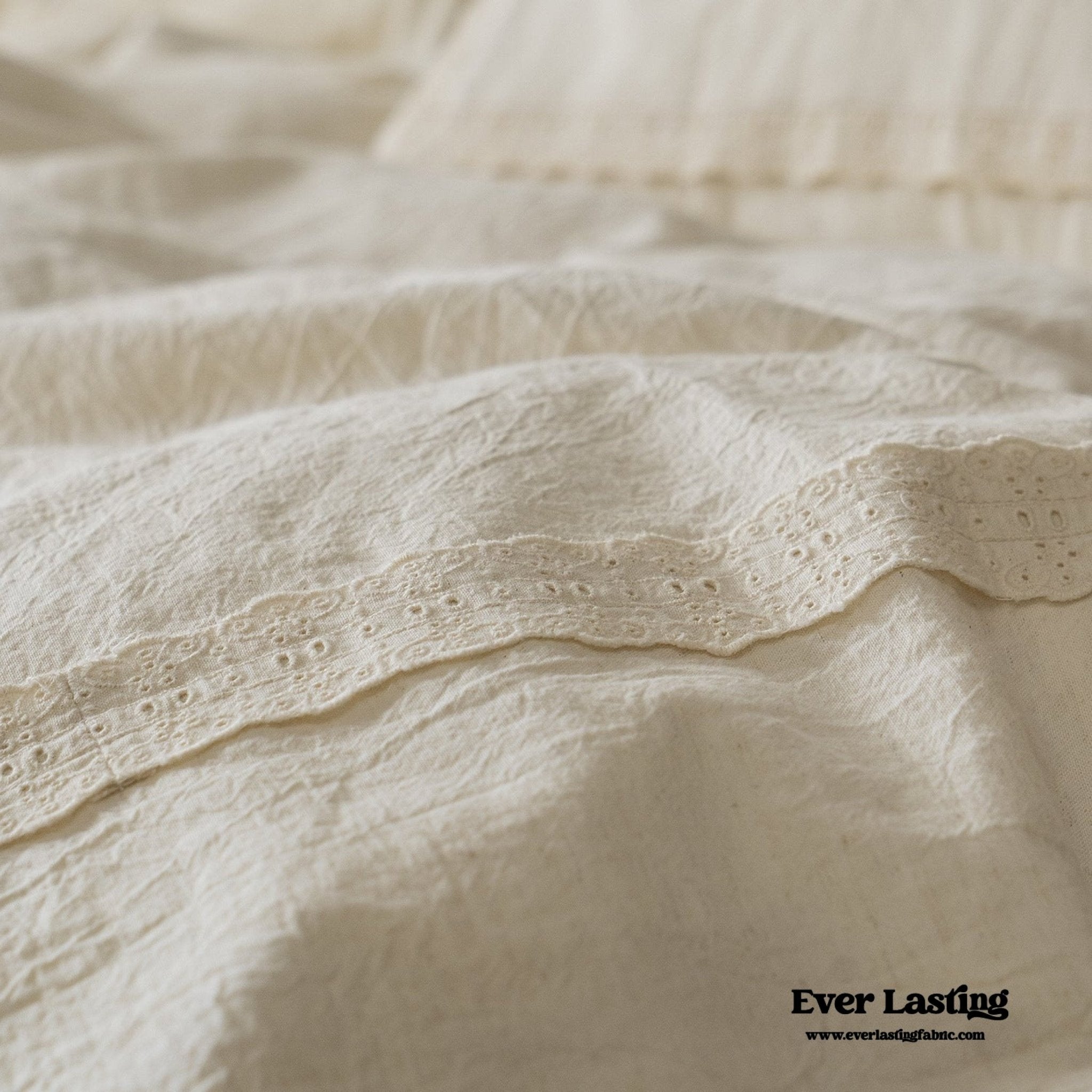 French Linen Cotton Embroidered Floral Pillowcases - Ever Lasting