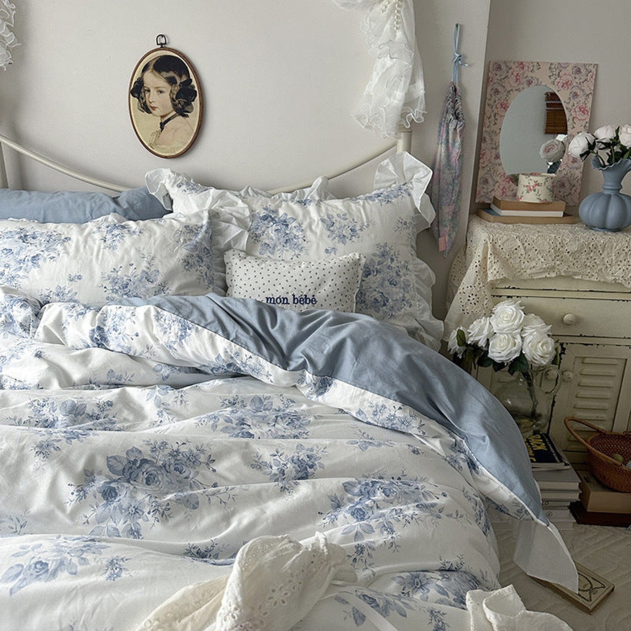 French Ruffle Floral Bedding Bundle - Ever Lasting