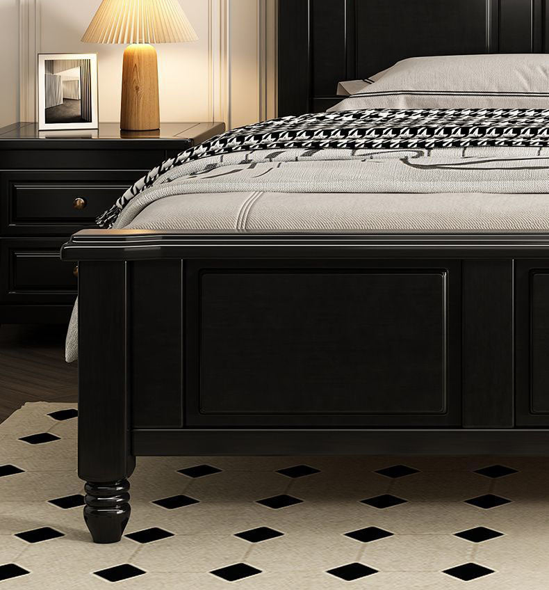  - Ever Lasting - French Solid Wood Black Bed Frame - Bed Frame - Ever Lasting