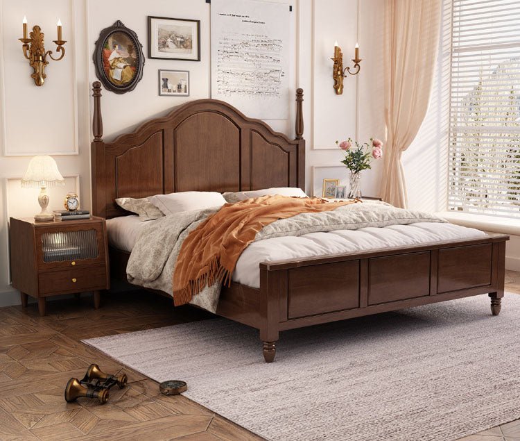  - Ever Lasting - French Solid Wood Black Bed Frame - Bed Frame - Ever Lasting