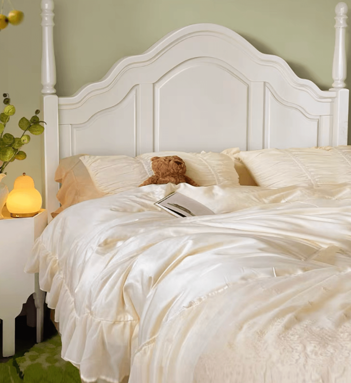  - Ever Lasting - French Solid Wood White Bed Frame - Bed Frame - Ever Lasting