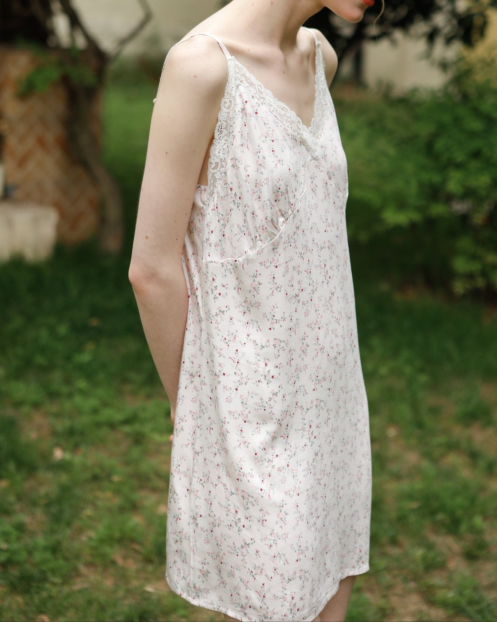 Fresh Floral Nightgown Pajama Dress / Yellow Floral - Ever Lasting