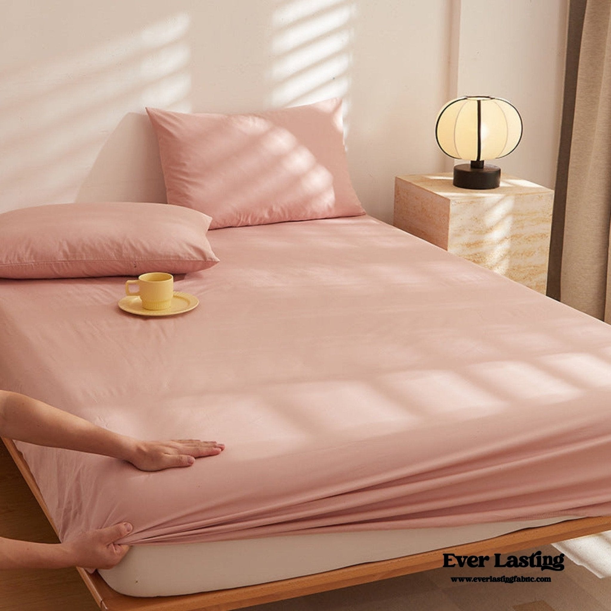 Fresh Plaid Washed Cotton Bed Sheet - Ever Lasting