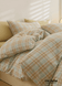 Fresh Plaid Washed Cotton Bedding Set | Duo Color Bedding | Ever Lasting