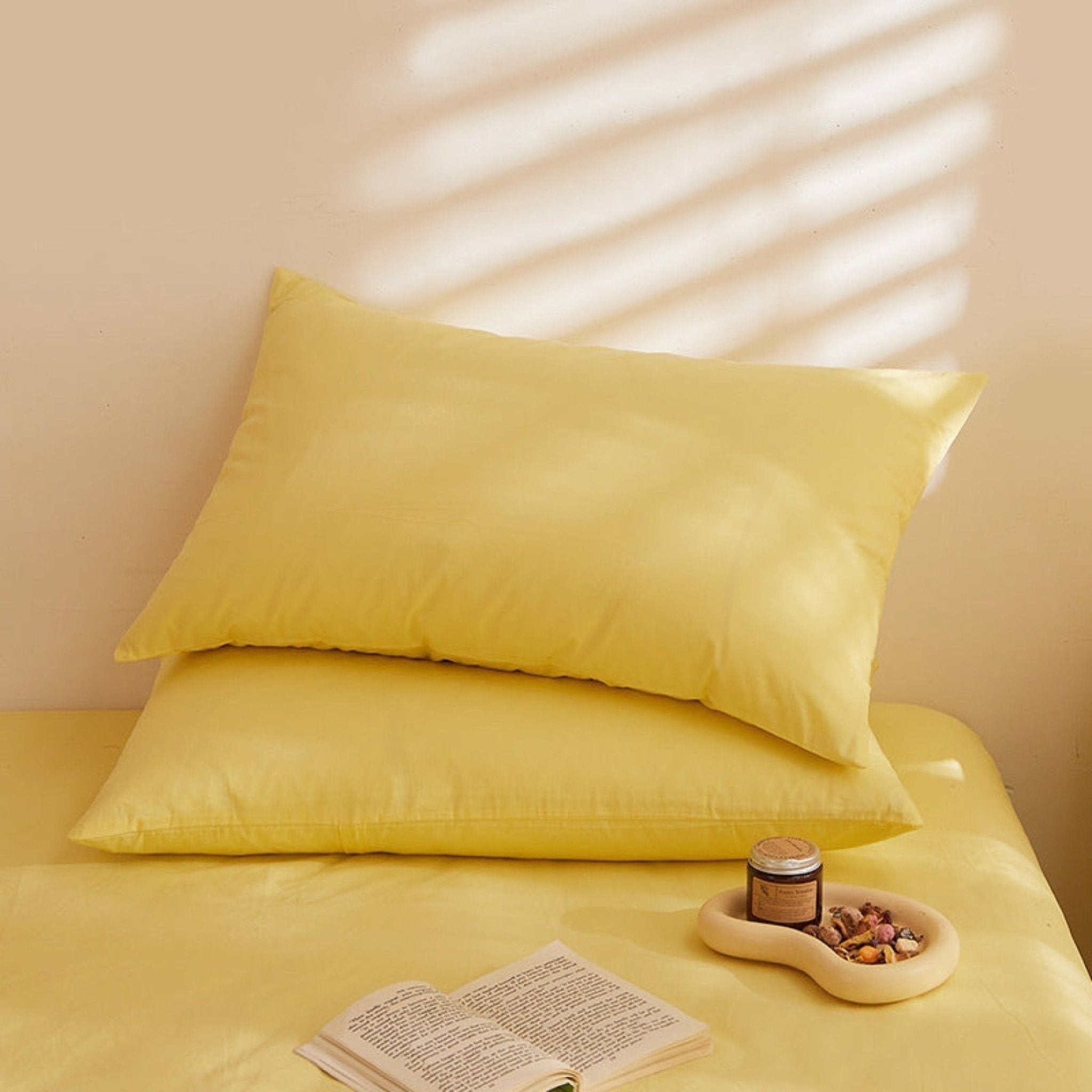 Fresh Plaid Washed Cotton Pillowcases - Ever Lasting