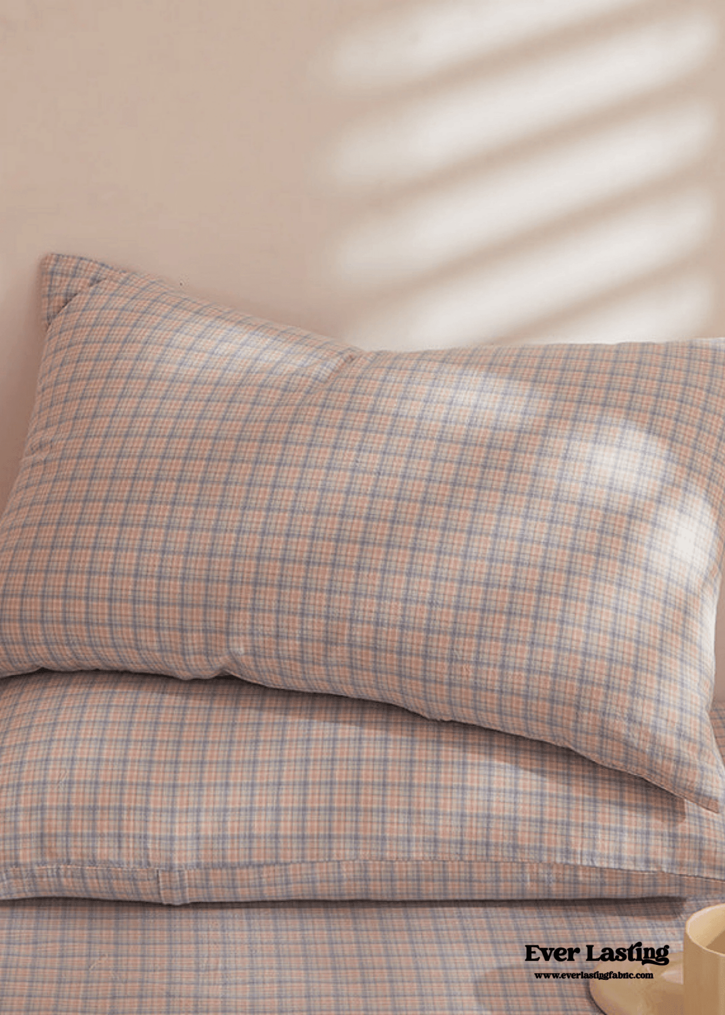 Fresh Plaid Washed Cotton Pillowcases - Ever Lasting