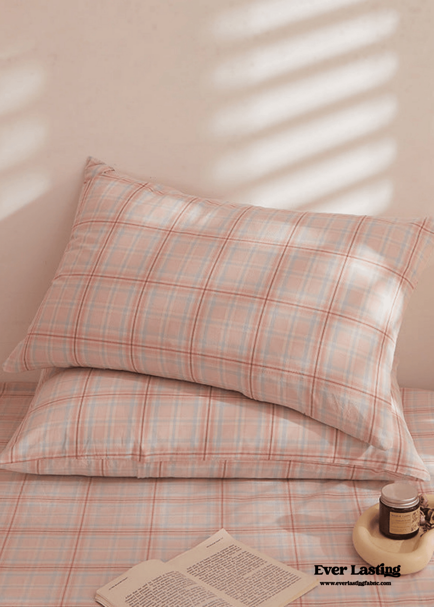 Fresh Plaid Washed Cotton Pillowcases - Ever Lasting