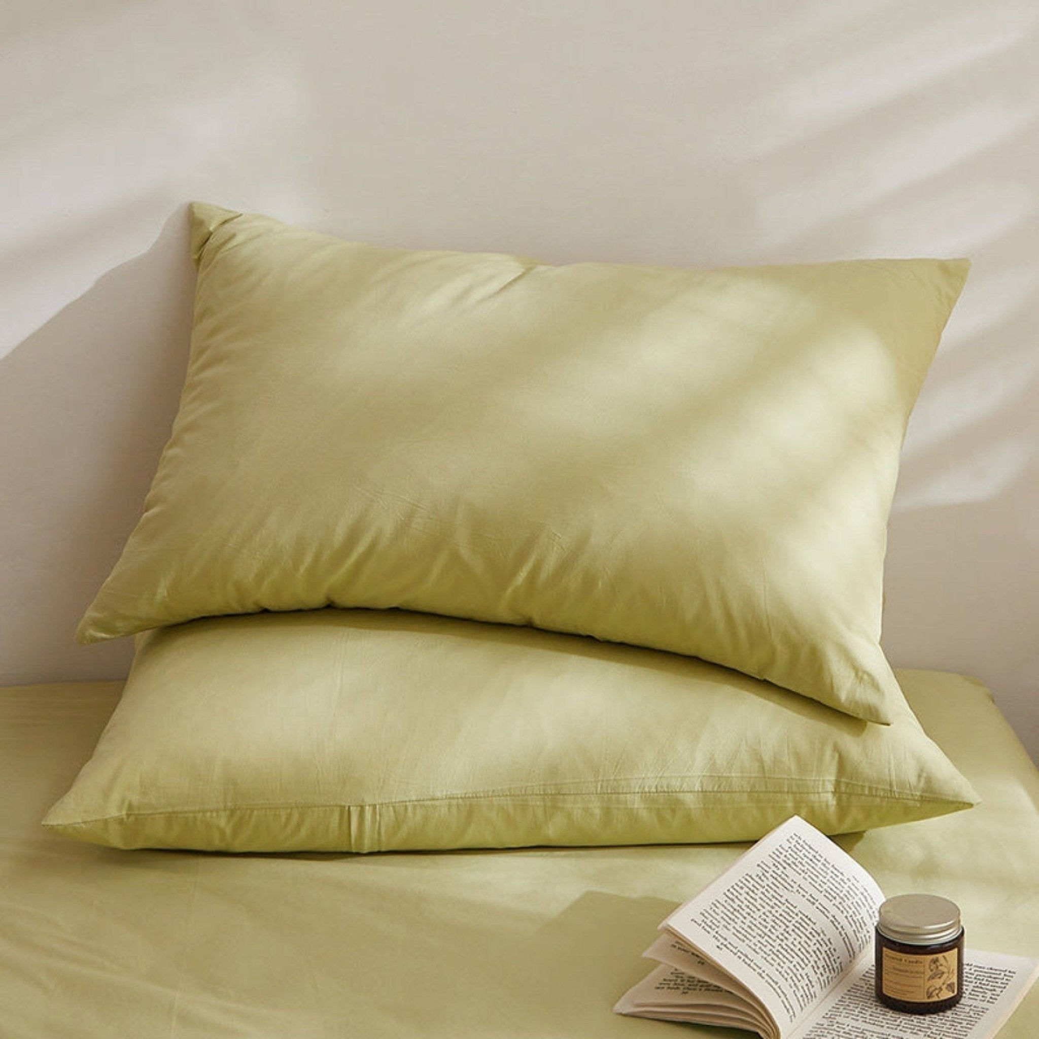 Fresh Plaid Washed Cotton Pillowcases - Ever Lasting