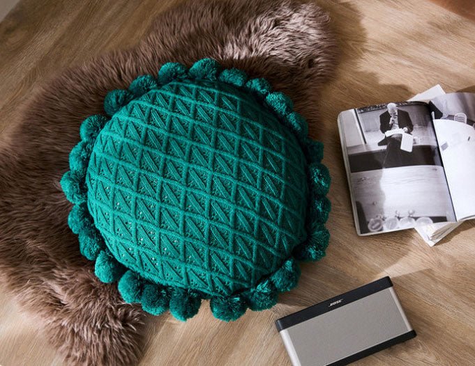  - Ever Lasting - Fuzzy Ball Round Pillow (7 Colors) - Pillow - Ever Lasting