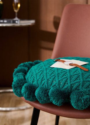  - Ever Lasting - Fuzzy Ball Round Pillow (7 Colors) - Pillow - Ever Lasting