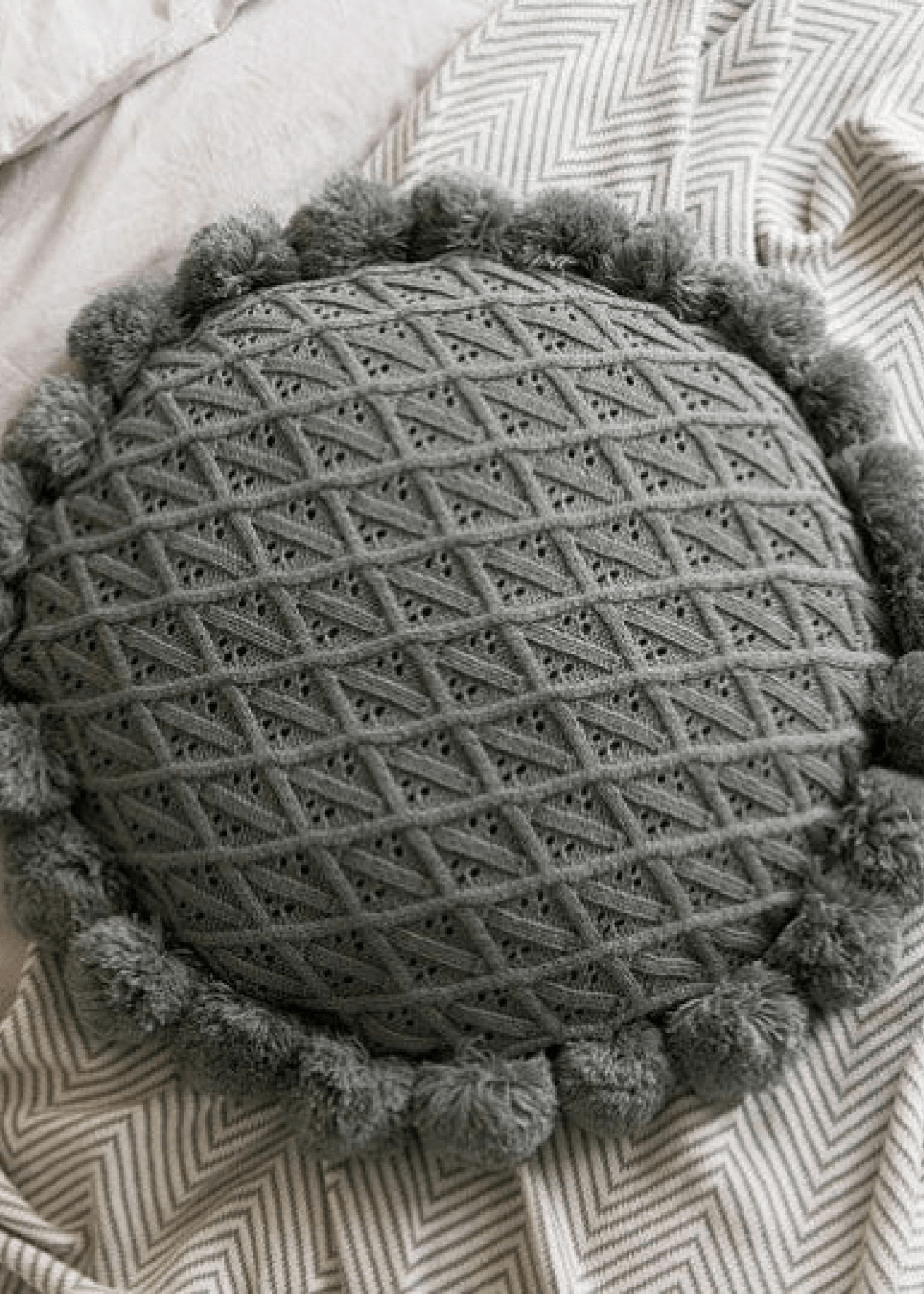  - Ever Lasting - Fuzzy Ball Round Pillow (7 Colors) - Pillow - Ever Lasting