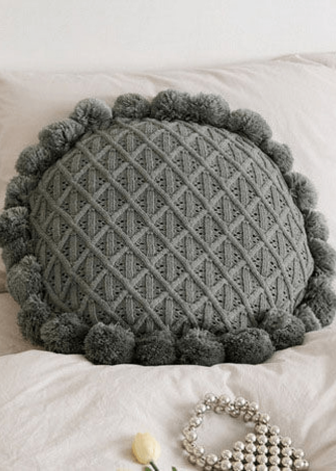  - Ever Lasting - Fuzzy Ball Round Pillow (7 Colors) - Pillow - Ever Lasting