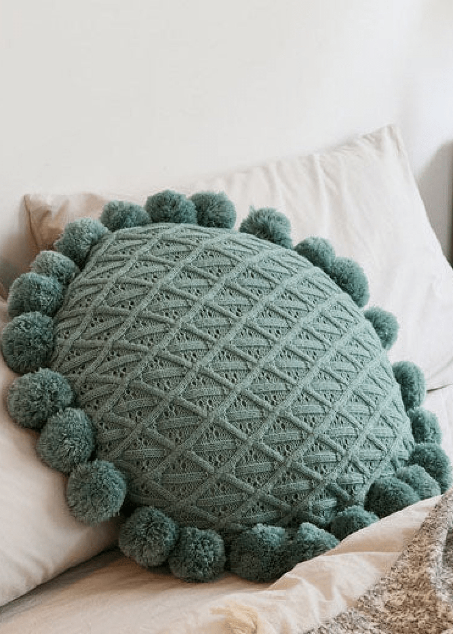  - Ever Lasting - Fuzzy Ball Round Pillow (7 Colors) - Pillow - Ever Lasting