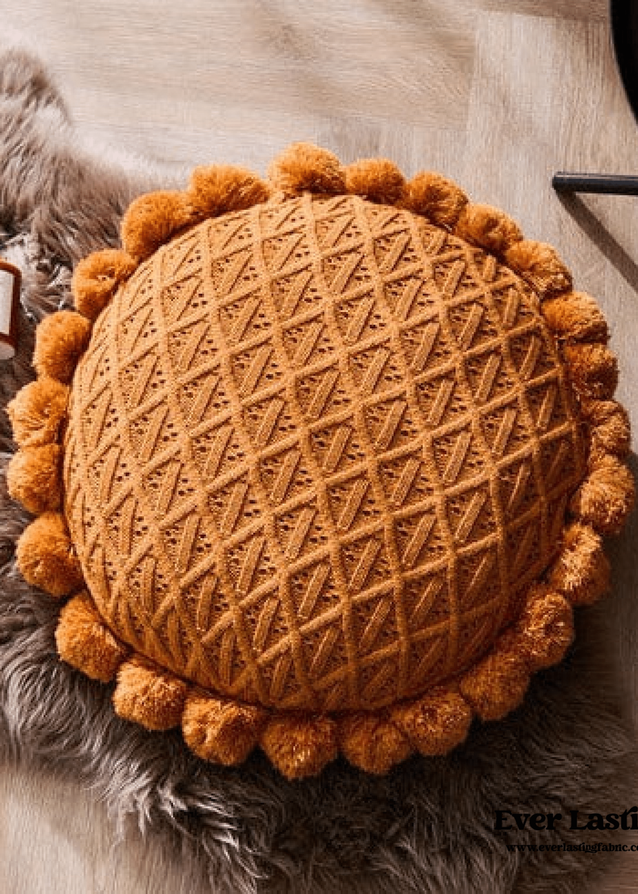  - Ever Lasting - Fuzzy Ball Round Pillow (7 Colors) - Pillow - Ever Lasting