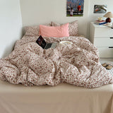 Garden Floral Vintage Bedding Set / Mixed Pink Small Flat