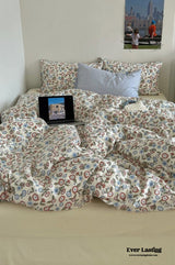 Garden Floral Vintage Bedding Set / Rose