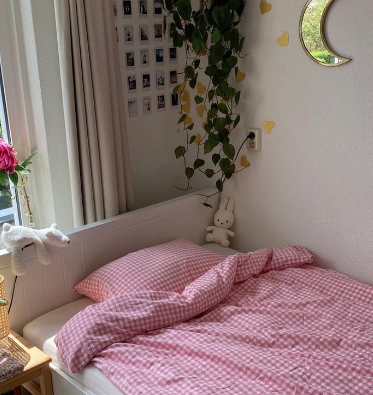  - Ever Lasting - Gingham Bedding Set / Pink (Final Sale) - Bedding Set - Ever Lasting