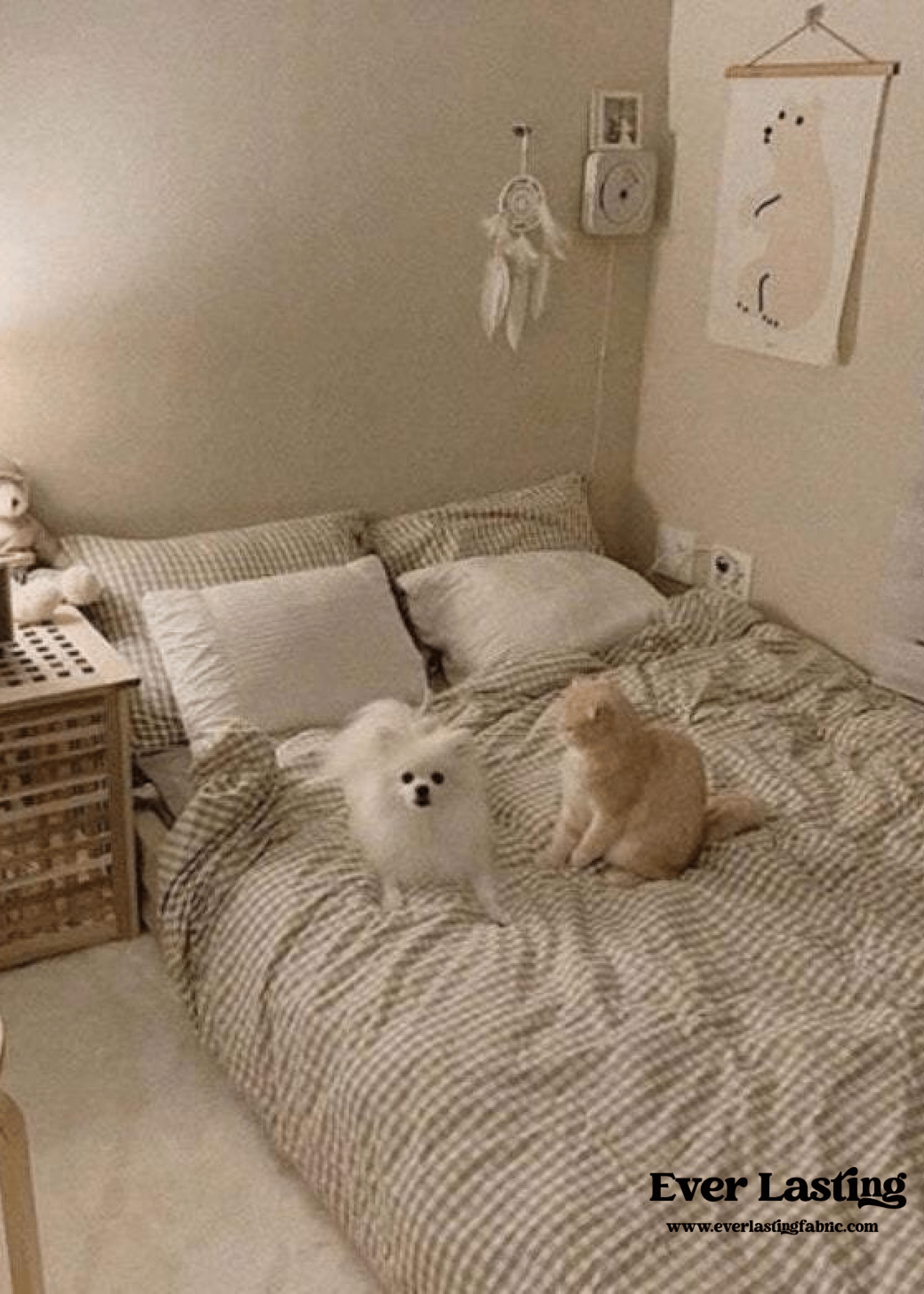  - Ever Lasting - Gingham Bedding Set / Red - Bedding Set - Ever Lasting