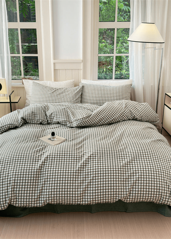  - Ever Lasting - Gingham Bedding Set / Red - Bedding Set - Ever Lasting